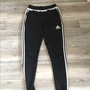 Adidas Black and White Jogger Pants